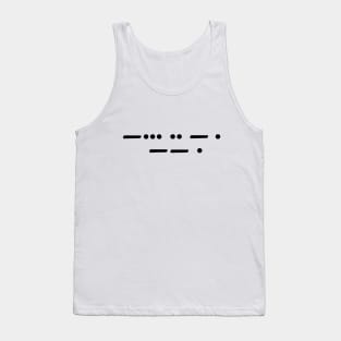 Bite me Morse code Tank Top